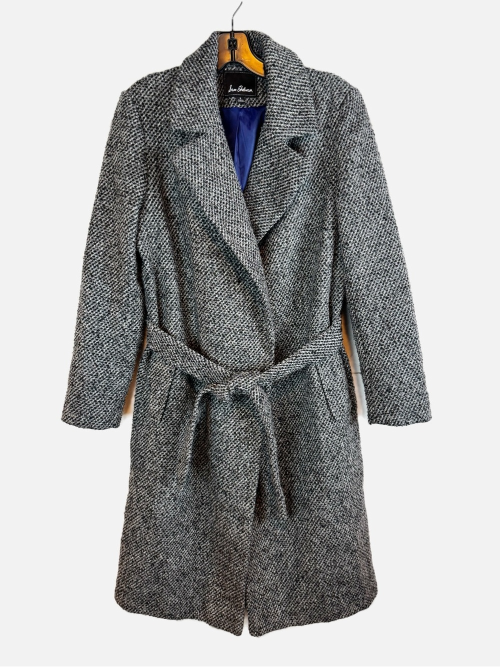 Sam Edelman | Gray Tweed Belted Coat, 6